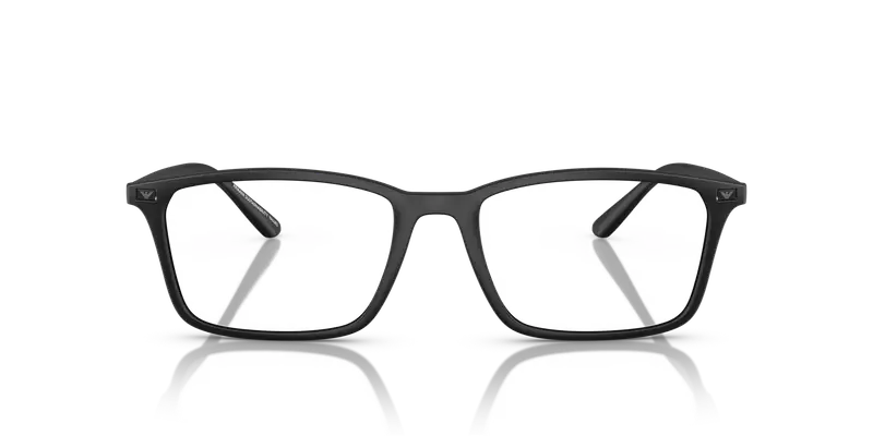 Emporio Armani Uomo EA3237 5001 Montature da vista Iniettato Nero Trasparente Squadrata Normale miniatura 2