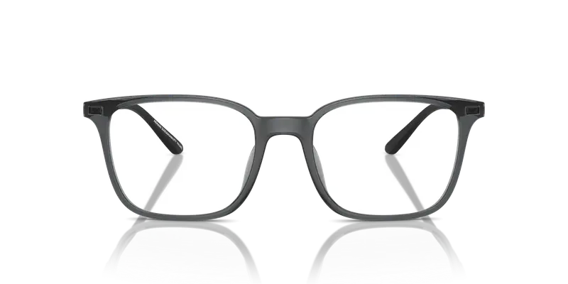 Emporio Armani Uomo EA3242U 6106 Montature da vista Iniettato Grigio Trasparente Squadrata Normale miniatura 2