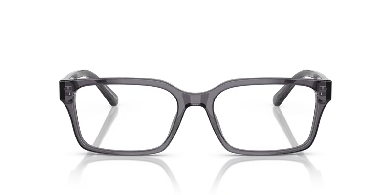 Emporio Armani Uomo EA3244 6106 Montature da vista Acetato Grigio Trasparente Squadrata Normale miniatura 2