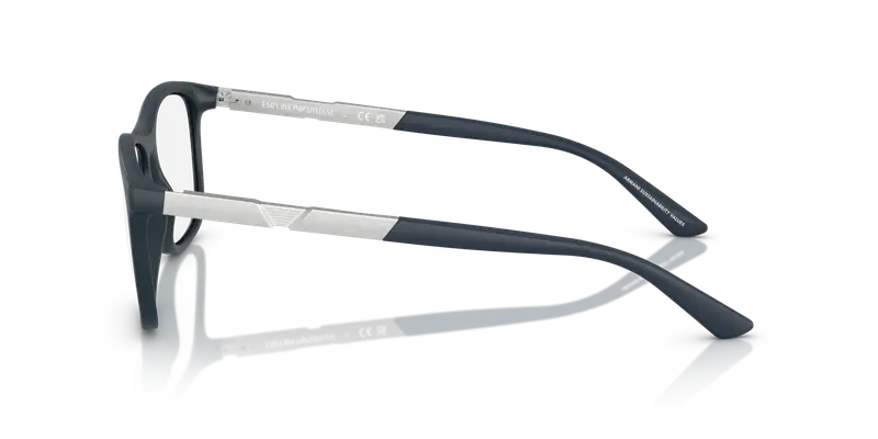 Emporio Armani Uomo EA3247 6189 Montature da vista Iniettato Blu Trasparente Pillow Normale miniatura 3