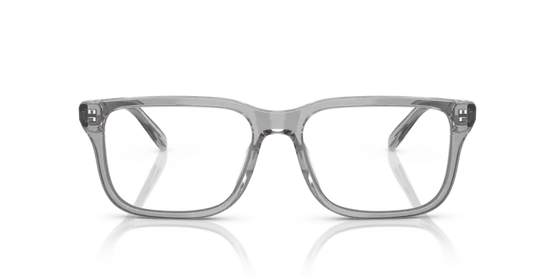 Emporio Armani Uomo EA3250U 6202 Montature da vista Acetato Grigio Trasparente Squadrata Normale miniatura 2