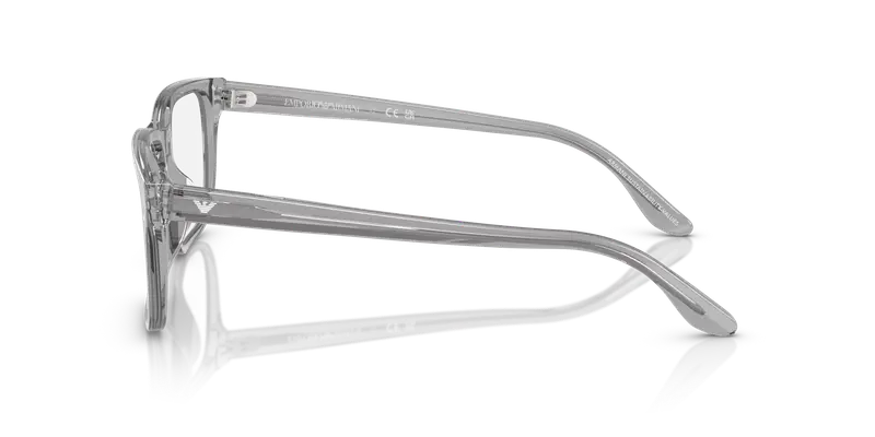 Emporio Armani Uomo EA3250U 6202 Montature da vista Acetato Grigio Trasparente Squadrata Normale miniatura 3