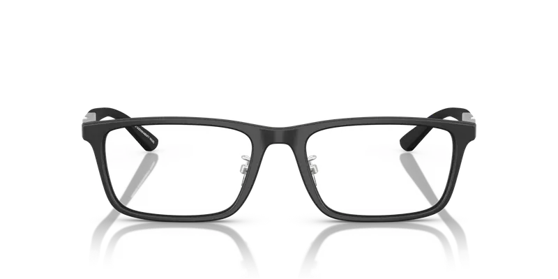 Emporio Armani Uomo EA3251D 5001 Montature da vista Acetato Nero Trasparente Squadrata Normale miniatura 2