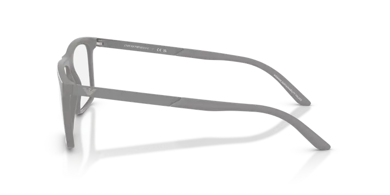 Emporio Armani Uomo EA3253 6245 Montature da vista Iniettato Grigio Trasparente Squadrata Normale miniatura 3
