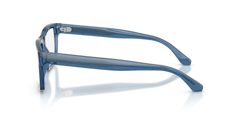 Emporio Armani Uomo EA3254 6247 Montature da vista Acetato Blu Trasparente Squadrata Normale miniatura 3