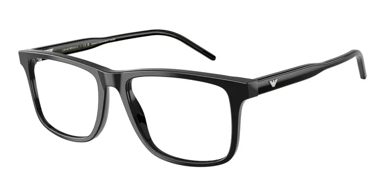 Emporio Armani Uomo EA3257  5017 Montature da vista Acetato Nero Trasparente Squadrata Normale