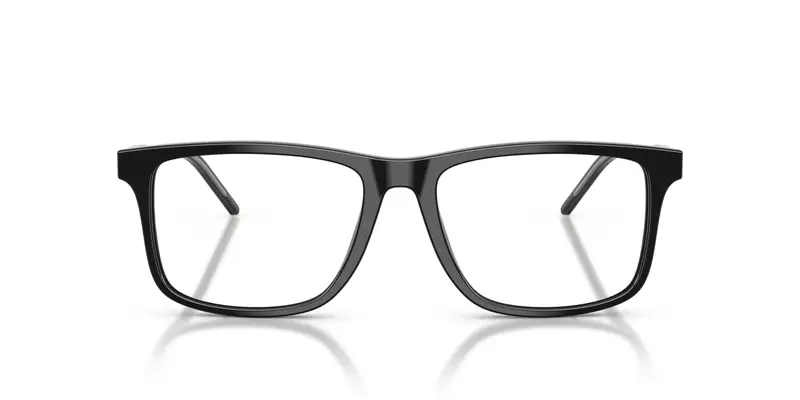 Emporio Armani Uomo EA3257 5017 Montature da vista Acetato Nero Trasparente Squadrata Normale miniatura 2