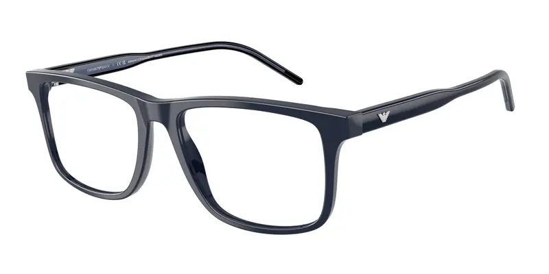 Emporio Armani Uomo EA3257  6256 Montature da vista Acetato Blu Trasparente Squadrata Normale