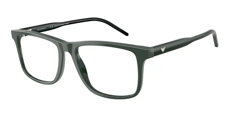Emporio Armani Uomo EA3257  6257 Montature da vista Acetato Verde Trasparente Squadrata Normale