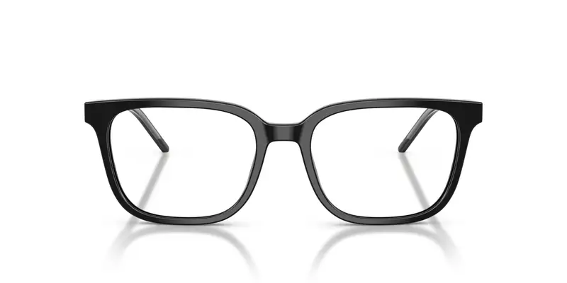 Emporio Armani Uomo EA3258 5017 Montature da vista Acetato Nero Trasparente Squadrata Normale miniatura 2