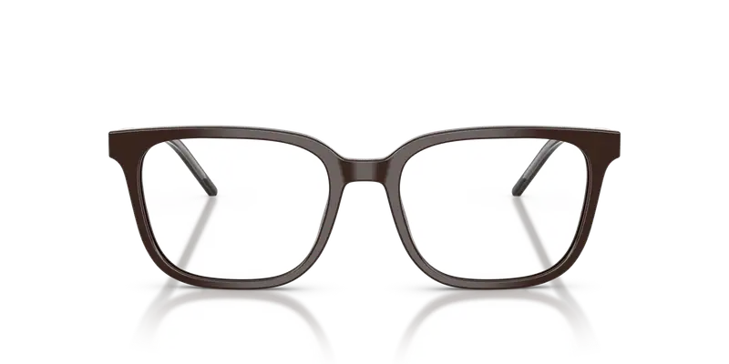 Emporio Armani Uomo EA3258 6255 Montature da vista Acetato Marrone Trasparente Squadrata Normale miniatura 2
