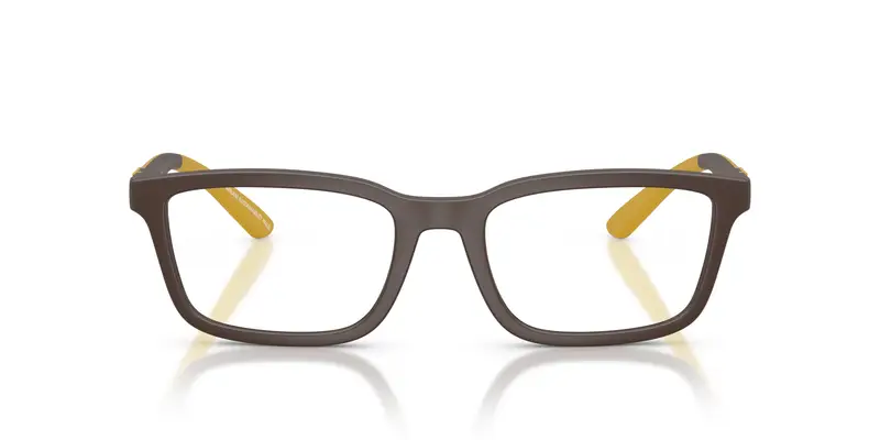 Emporio Armani Uomo EA3259 6258 Montature da vista Iniettato Marrone Trasparente Squadrata Normale miniatura 2