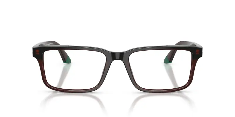 Uomo EA3269 6315 Montature da vista Acetato Marrone Trasparente Squadrata Normale miniatura 3