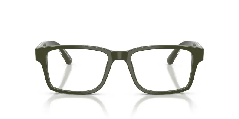 Uomo EA3271 6321 Montature da vista Acetato Verde Trasparente Squadrata Normale miniatura 3