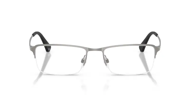 Uomo Emporio Armani EA1044TD 3032 Montature da vista Titanio Grigio Trasparente Squadrata Normale miniatura 3