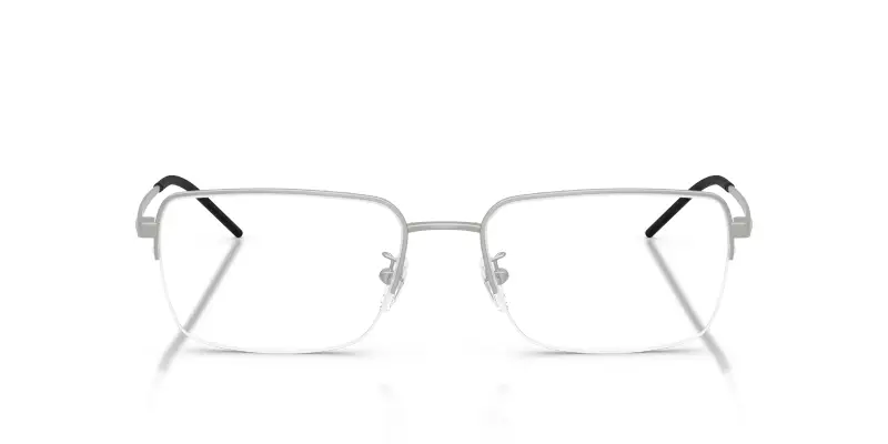 Uomo Emporio Armani EA1180D 3015 Montature da vista Metallo Argento Pillow Normale miniatura 3