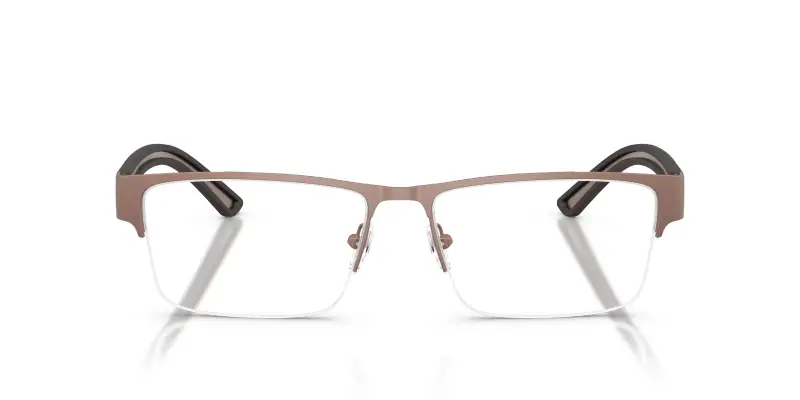 Uomo Emporio Armani EA1182 3006 Montature da vista Metallo Marrone Trasparente Squadrata Normale miniatura 3