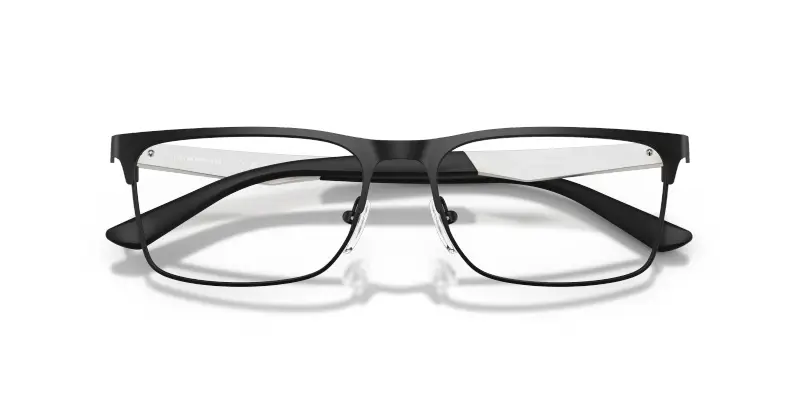 Uomo Emporio Armani EA1183 3431 Montature da vista Metallo Nero Trasparente Squadrata Normale miniatura 2