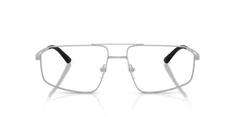 Uomo Emporio Armani EA1184 3045 Montature da vista Metallo Argento Trasparente Pilot Normale miniatura 3