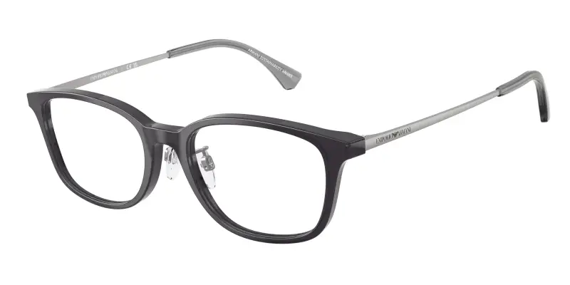 Uomo Emporio Armani EA3217D 5029 Montature da vista Acetato Grigio Trasparente Pillow Normale