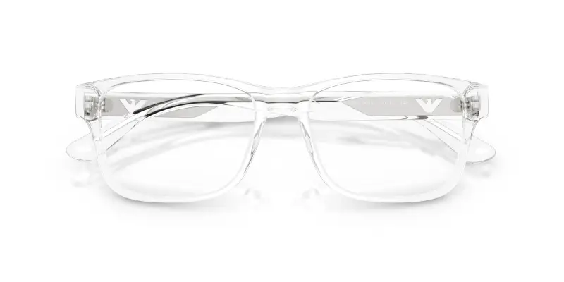 Uomo Emporio Armani EA3239 6344 Montature da vista Acetato Trasparente Trasparente Squadrata Normale miniatura 2