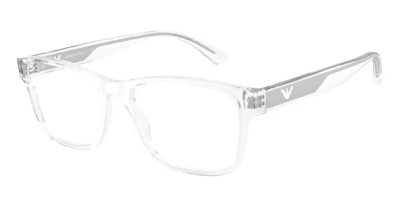 Uomo Emporio Armani EA3239 6344 Montature da vista Acetato Trasparente Trasparente Squadrata Normale