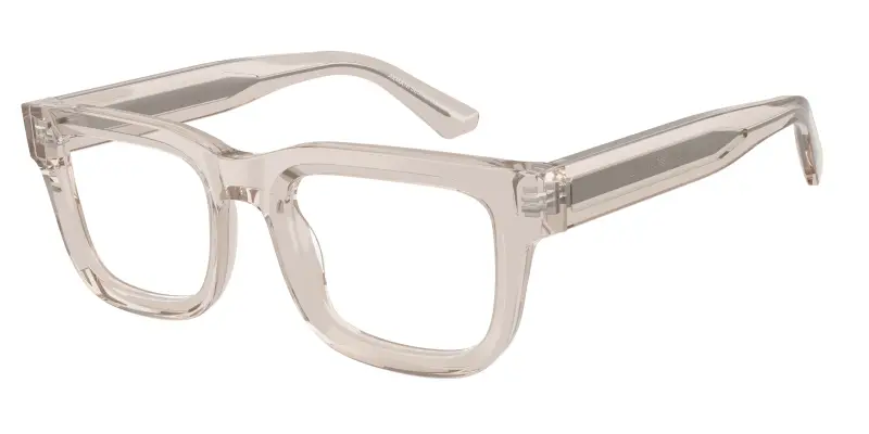 Uomo Emporio Armani EA3279 6363 Montature da vista Acetato Marrone Trasparente Squadrata Normale