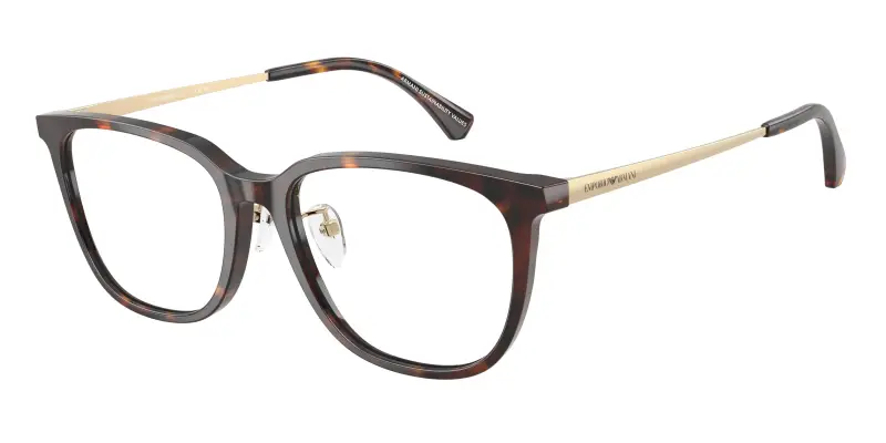 Uomo Emporio Armani EA3284D 5026 Montature da vista Acetato Tartaruga Trasparente Geometrica Normale