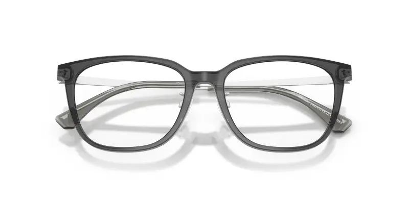 Uomo Emporio Armani EA3284D 5029 Montature da vista Acetato Grigio Trasparente Geometrica Normale miniatura 2