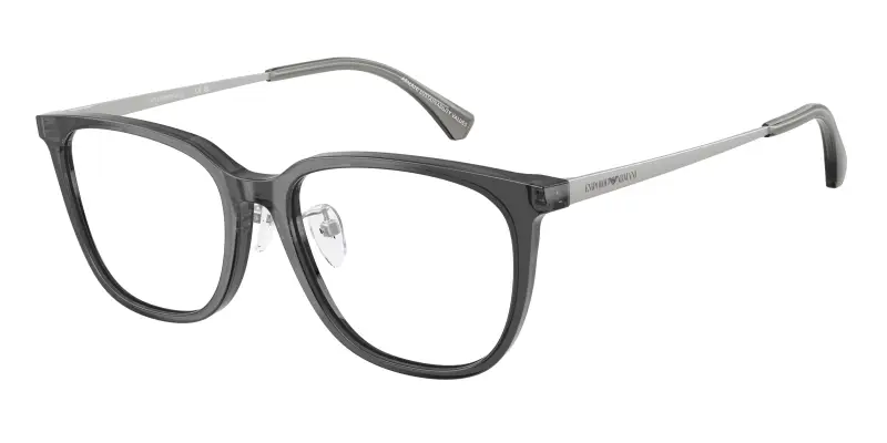 Uomo Emporio Armani EA3284D 5029 Montature da vista Acetato Grigio Trasparente Geometrica Normale