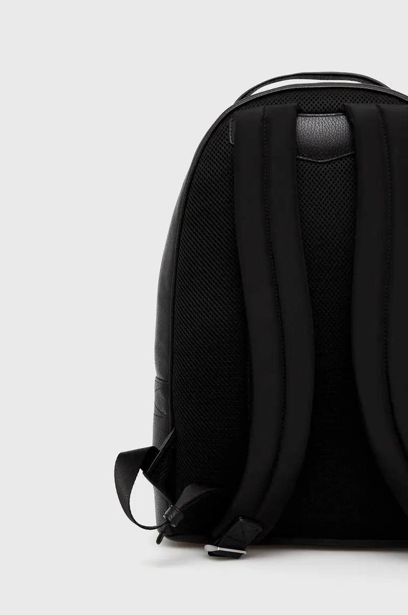 zaino in pelle uomo Nero miniatura 4