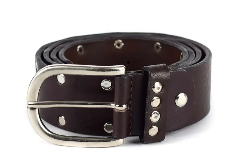 Cintura in pelle borchiata Emporio Cattani Testa Moro