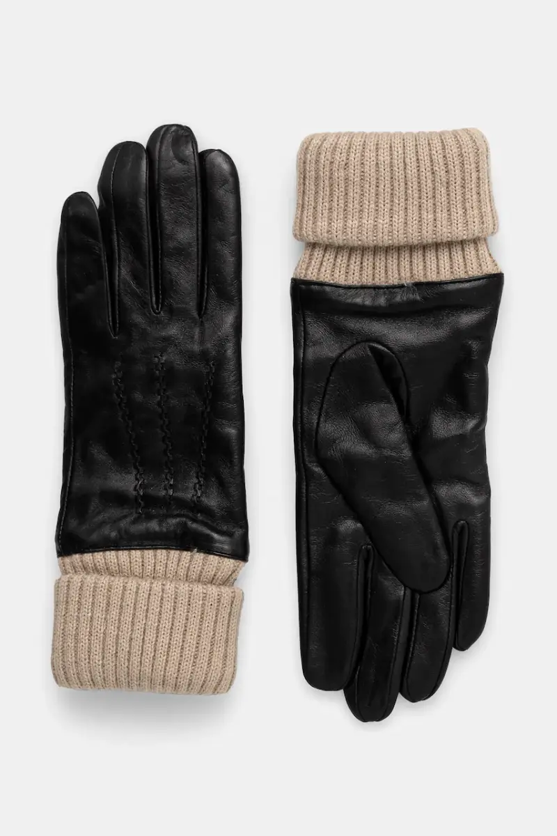 quanti in pelle Loch donna colore nero W7016