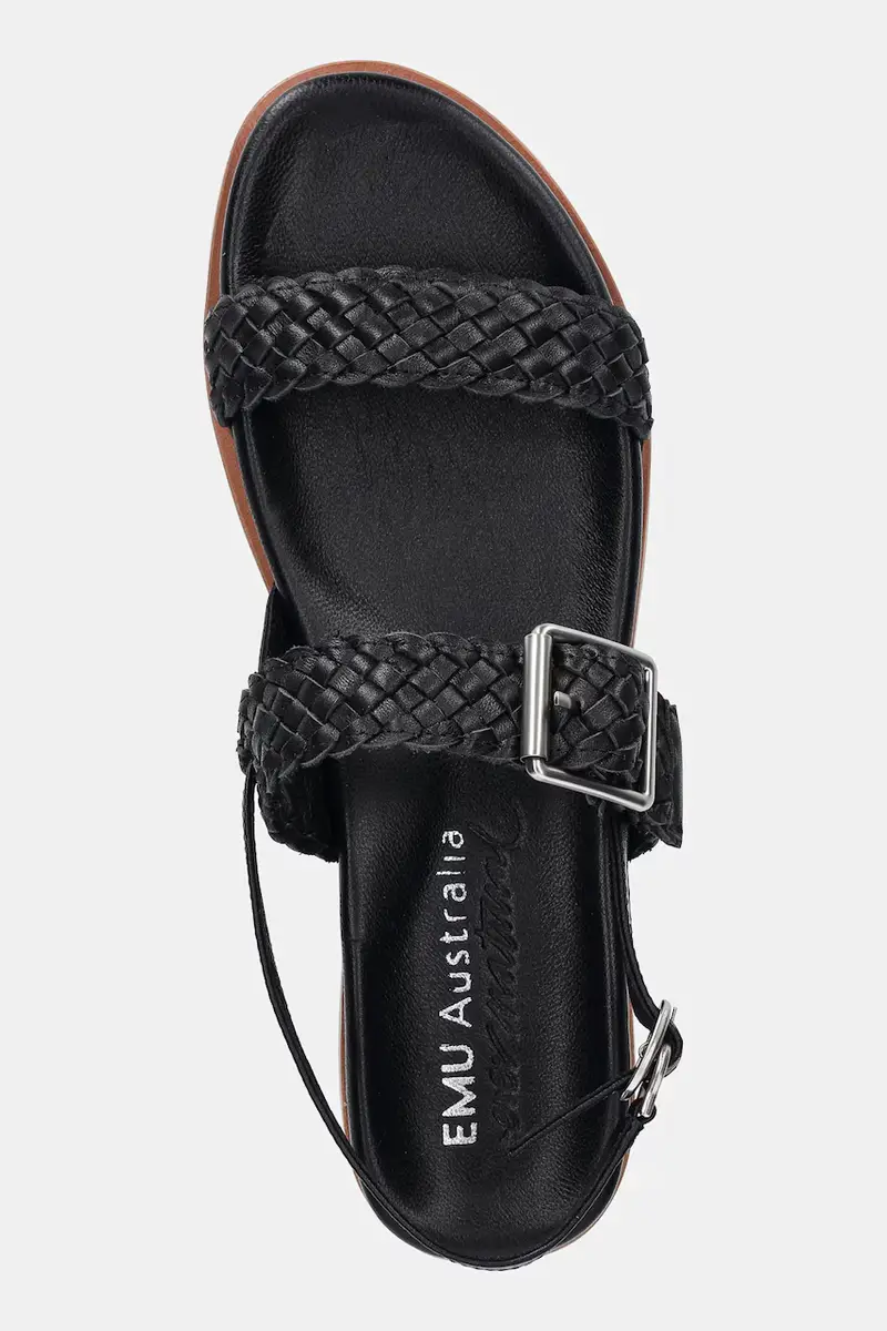 sandali in pelle Hyams donna colore nero W13175 Black miniatura 4