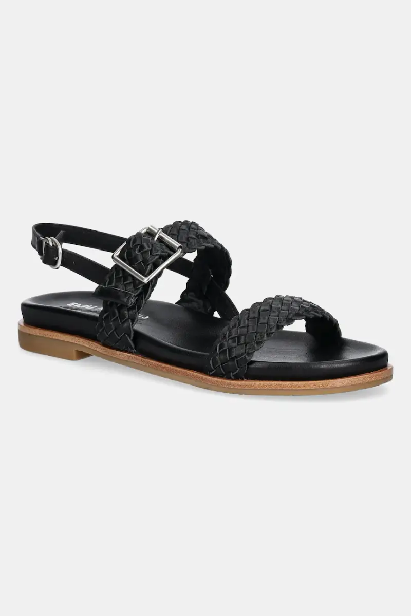 sandali in pelle Hyams donna colore nero W13175 Black