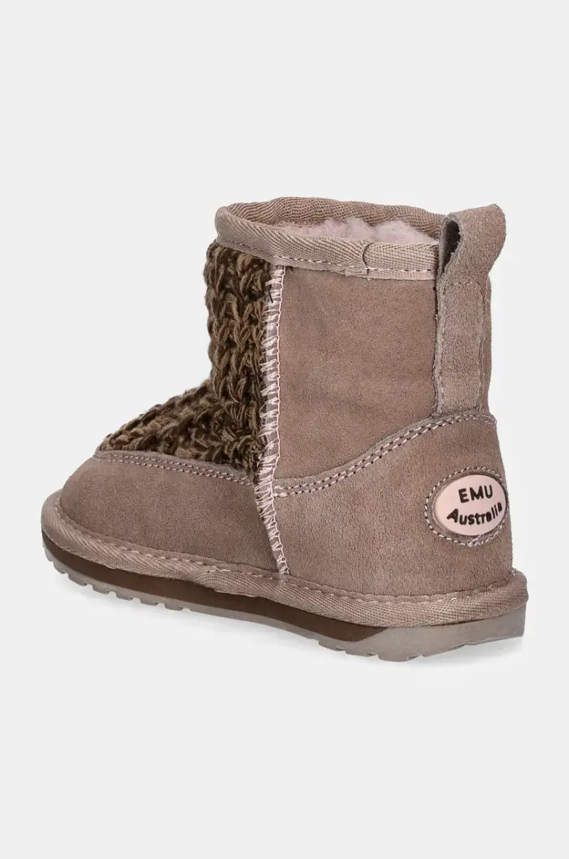 stivali da neve bambini Mauboy Knit Marrone miniatura 3