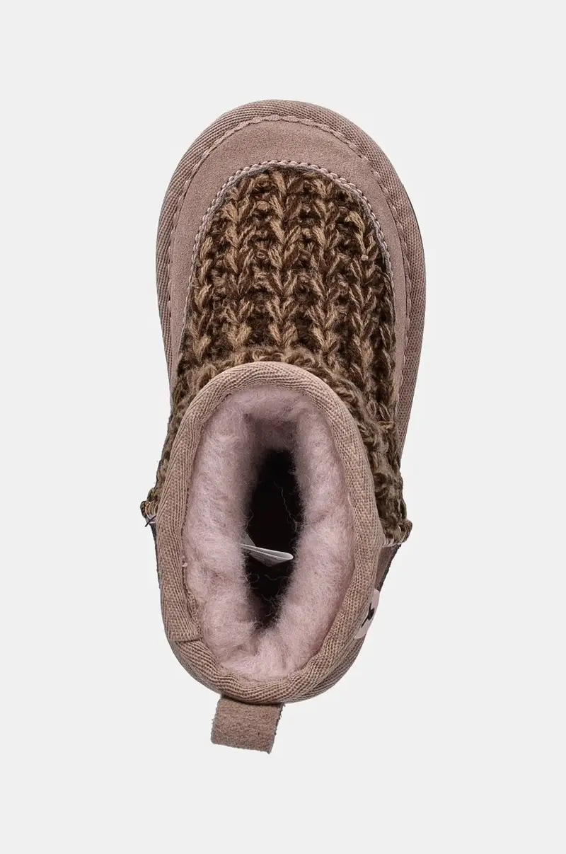 stivali da neve bambini Mauboy Knit Marrone miniatura 4