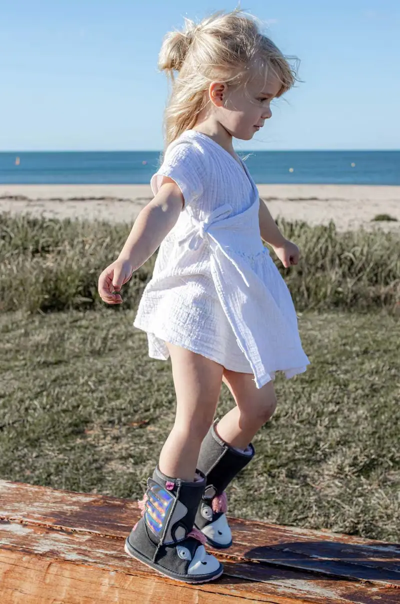 stivali da neve bambini Pegasus Grigio miniatura 2