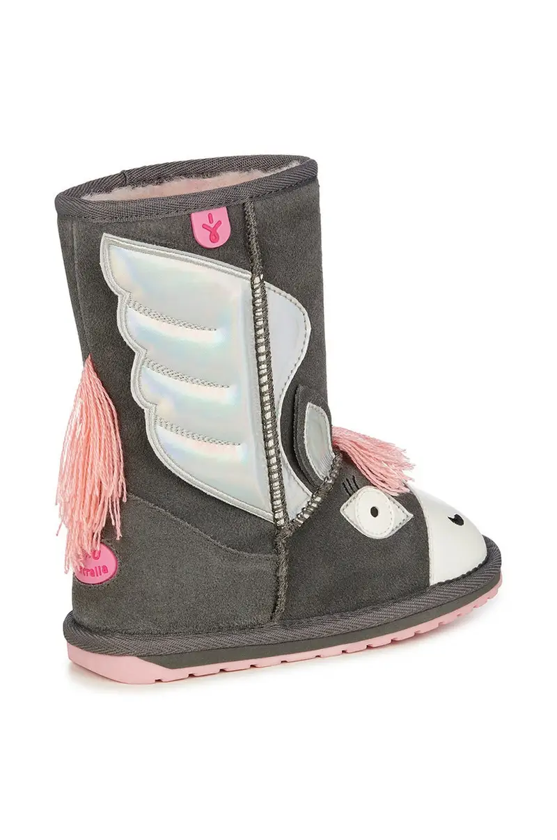 stivali da neve bambini Pegasus Grigio miniatura 4