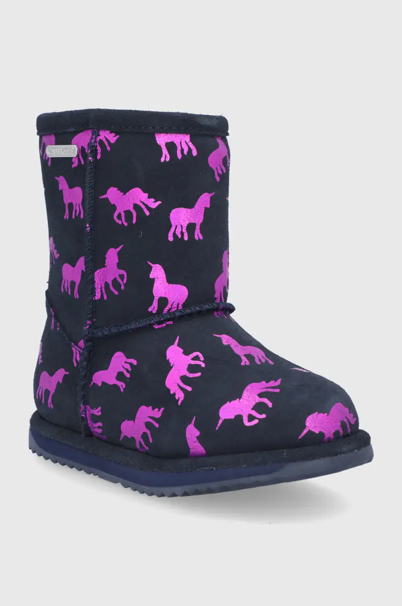 stivali da neve bambini Rainbow Unicorn Brumby Blu navy miniatura 2