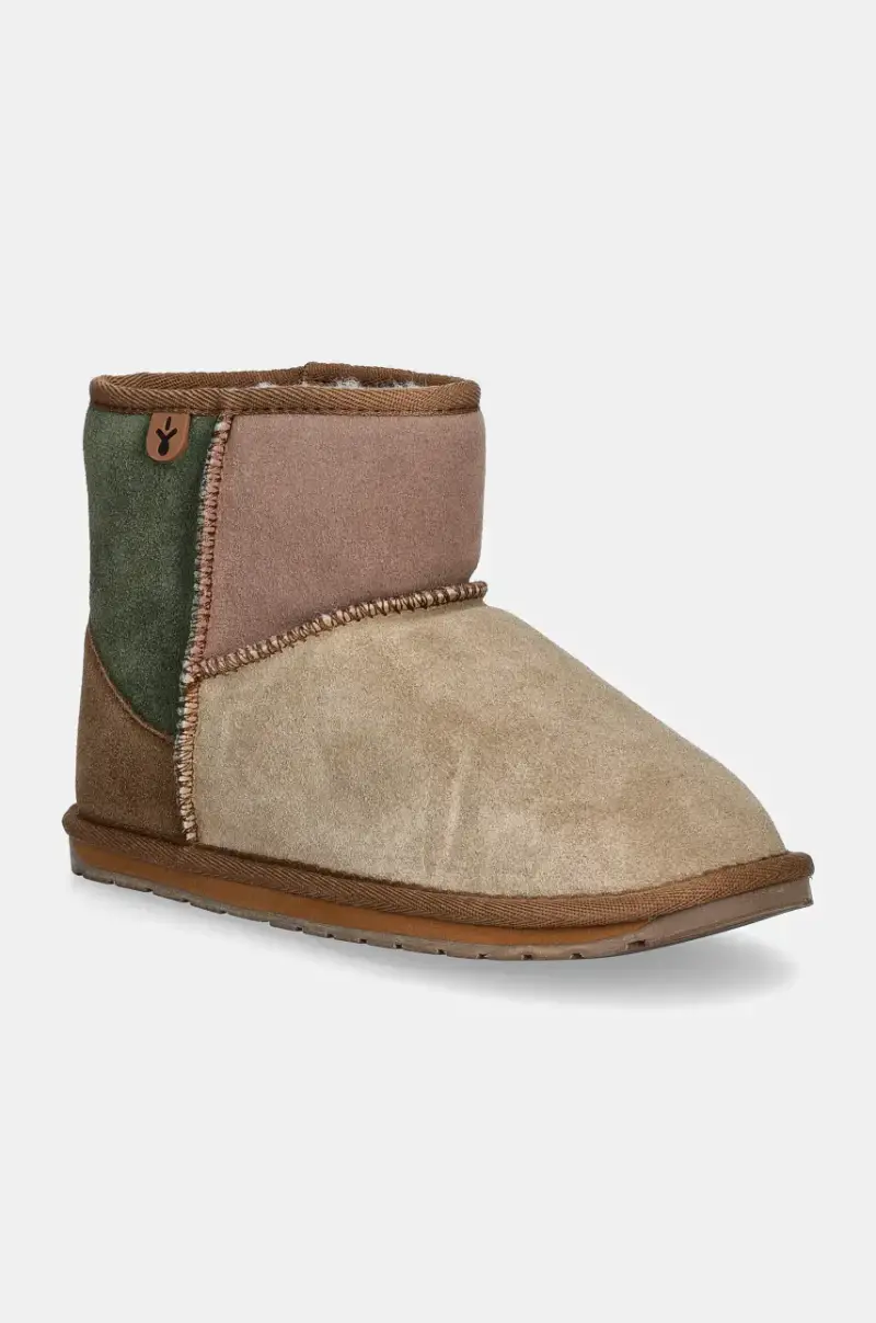 stivali da neve bambini Wallaby Mini Patchwork Beige