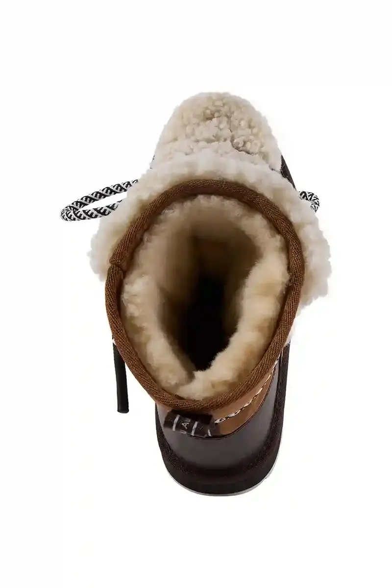 stivali da neve Blurred Teddy colore marrone W13196 miniatura 5