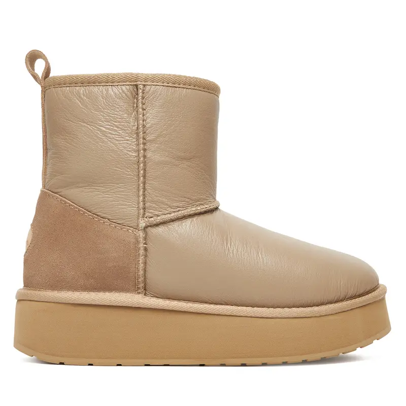 Stivali da neve EMU Australia Stinger Mini Flatform Leather W13189 Beige