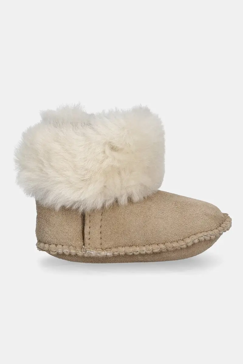 stivali da neve in camoscio Baby Bootie Deluxe Beige miniatura 2