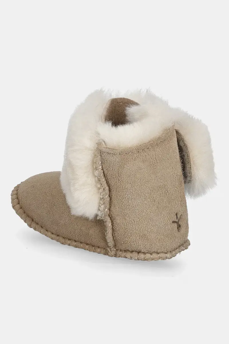 stivali da neve in camoscio Baby Bootie Deluxe Beige miniatura 3