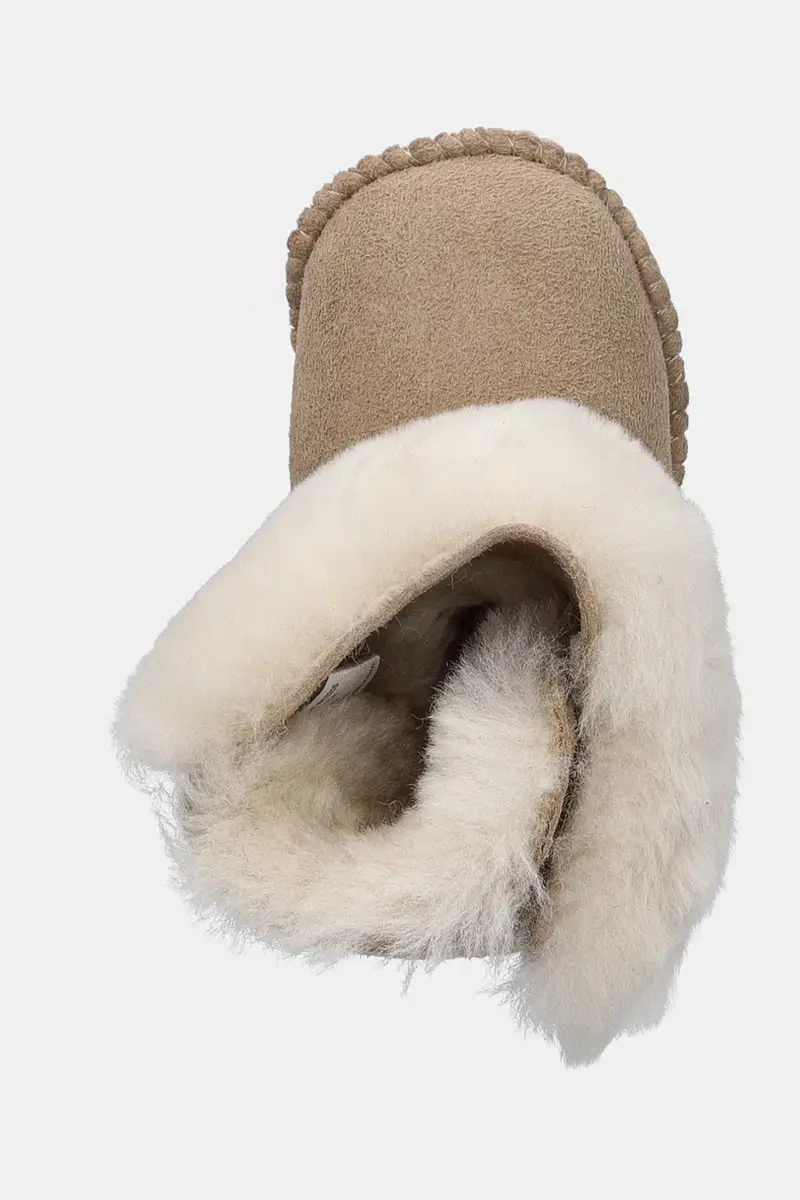 stivali da neve in camoscio Baby Bootie Deluxe Beige miniatura 4