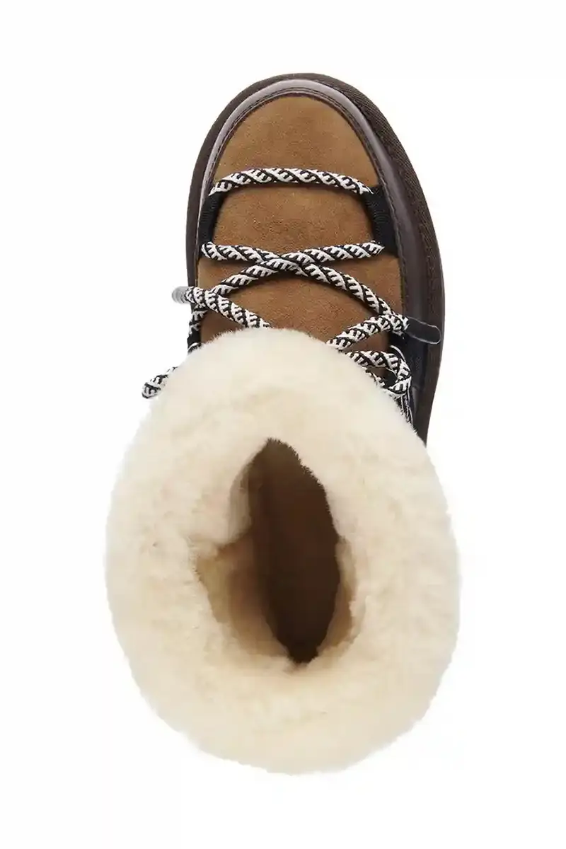 stivali da neve in camoscio Blurred Micro colore marrone W13129.CHES miniatura 5