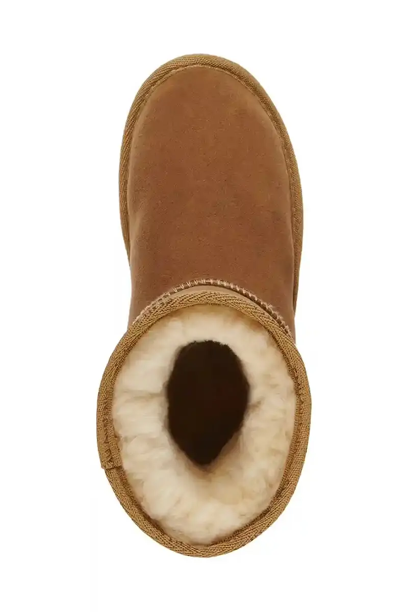 stivali da neve in camoscio colore marrone miniatura 5