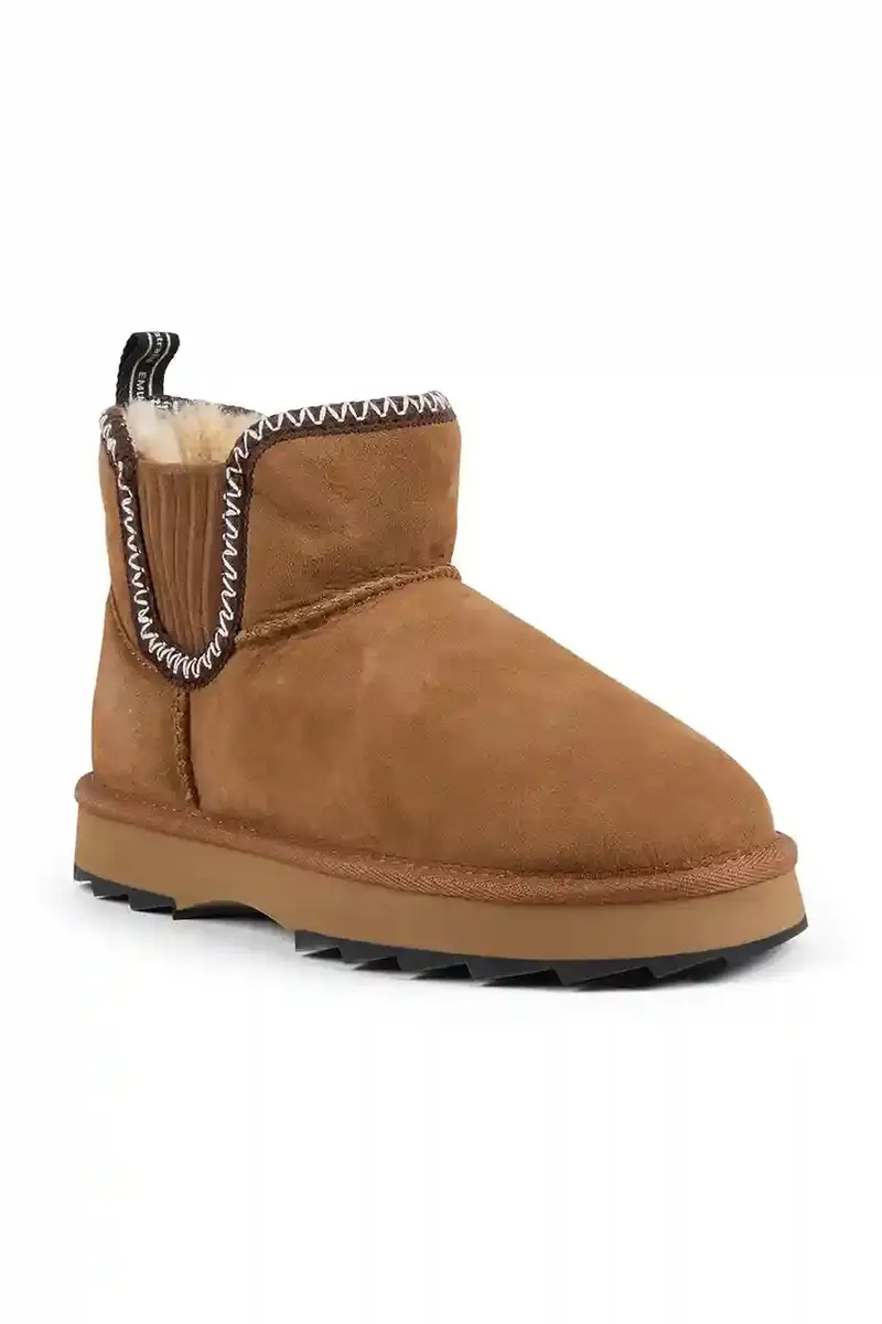 stivali da neve in camoscio Higgie colore marrone W13198 miniatura 2