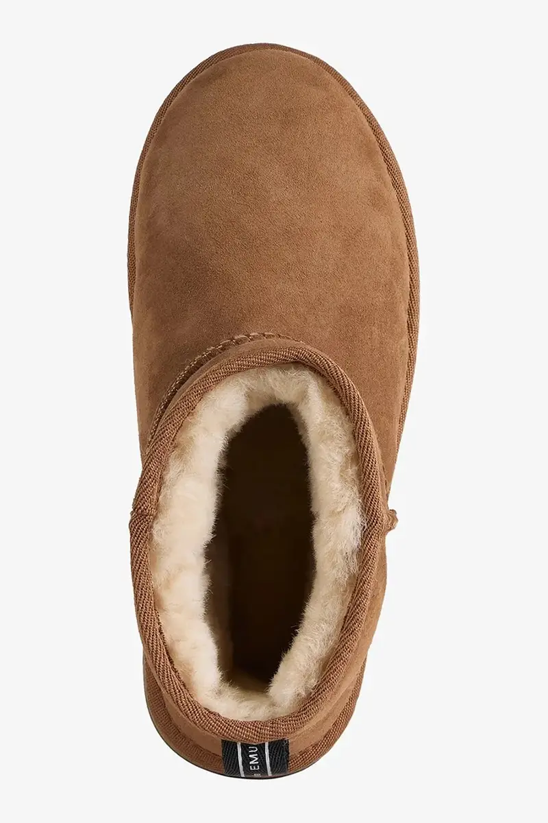 stivali da neve in camoscio Sharky Micro Flatform Marrone miniatura 5